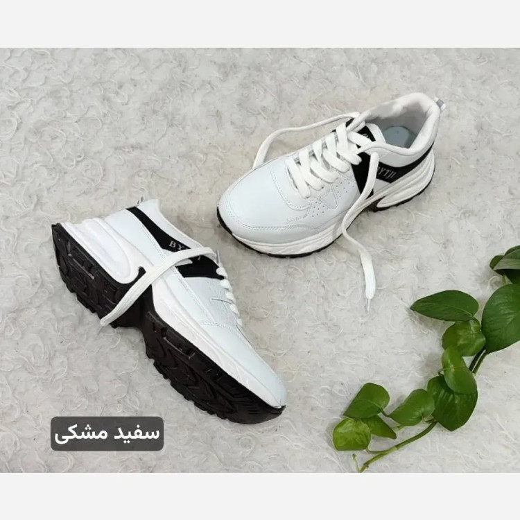 کتونی لژدار طبی چرم زنانه مدل بایتجی