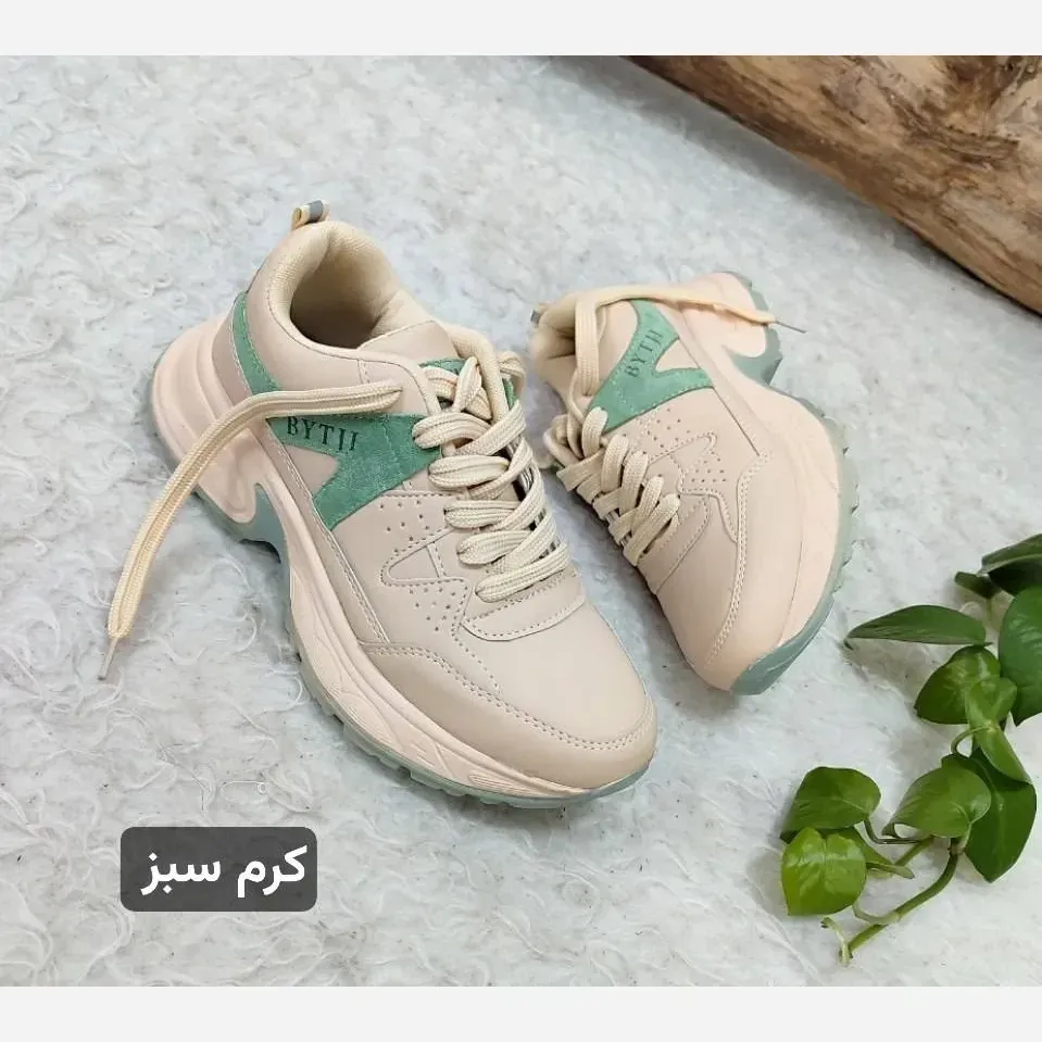 کتونی لژدار طبی چرم زنانه مدل بایتجی