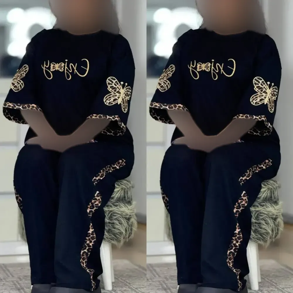 ست استین پروانه اسپان گلکسی مشکی فری سایز