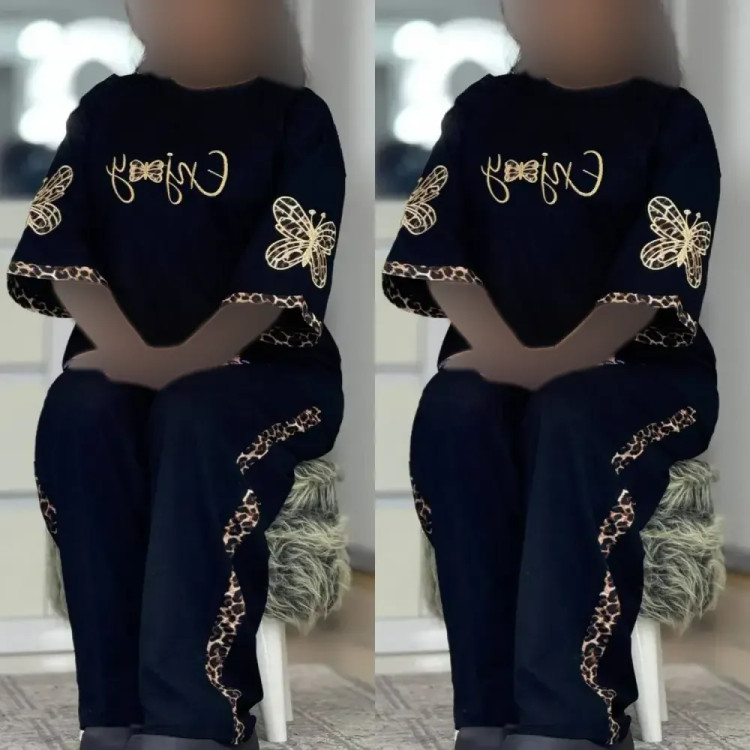 ست استین پروانه اسپان گلکسی مشکی فری سایز