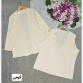 شومیز دوتیکه نگین دار الیزه درجه یک