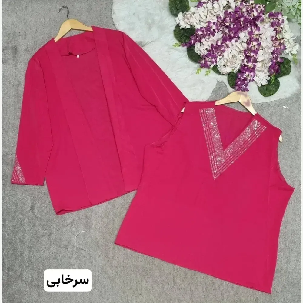 شومیز دوتیکه نگین دار الیزه درجه یک