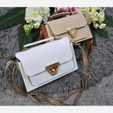 کیف شادگان چرم نانسی سایز 10 در 20 رنگ مشکی سفید کرم