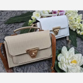 کیف شادگان چرم نانسی سایز 10 در 20 رنگ مشکی سفید کرم