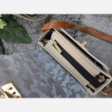 کیف شادگان چرم نانسی سایز 10 در 20 رنگ مشکی سفید کرم