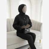 مانتو بهاره مدل ملورین جنس پارچه توکی و خرجکار گیپور سایز بزرگ