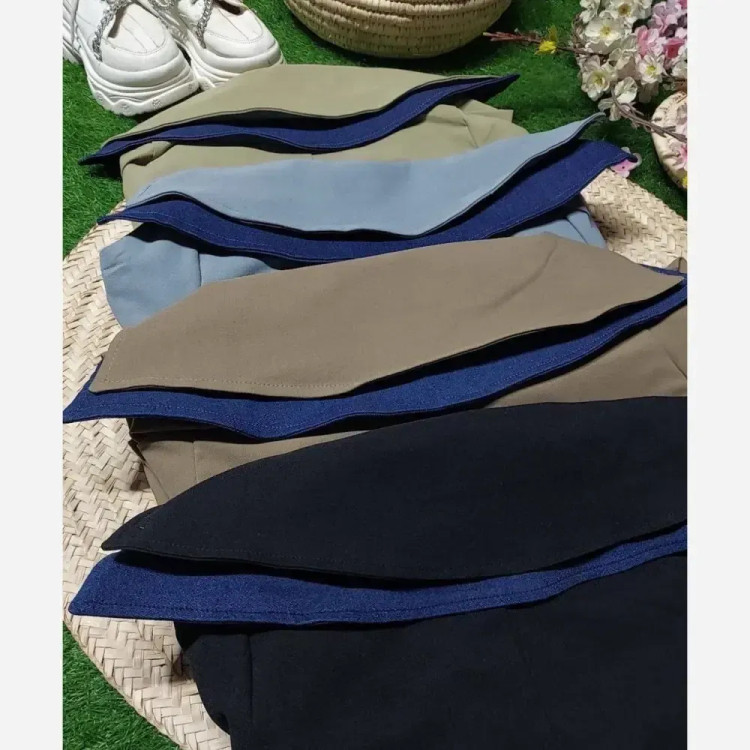 کت کتی فرخ جنس کتان کشی اعلا رنگ مشکی طوسی نسکافه ای سایز 38 تا 46