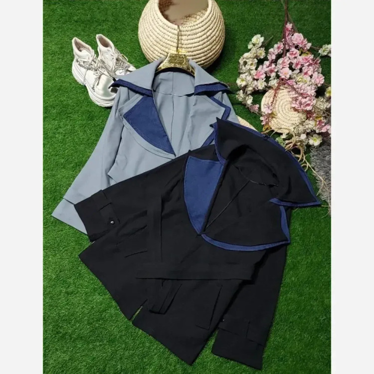 کت کتی فرخ جنس کتان کشی اعلا رنگ مشکی طوسی نسکافه ای سایز 38 تا 46