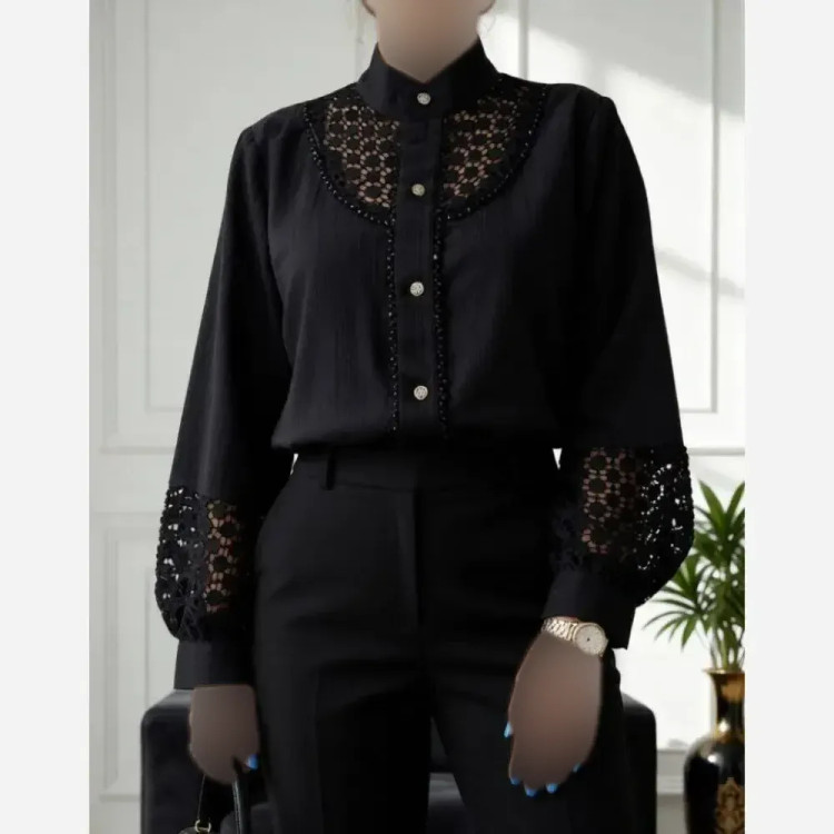 شومیز لینن مدل لارا تک سایز 36 تا 50 رنگبندی پاستیلی