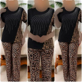 ست بلوز و شلوار زنانه قواره دار ویسکو الیزه فول کش سایز 38 تا 50
