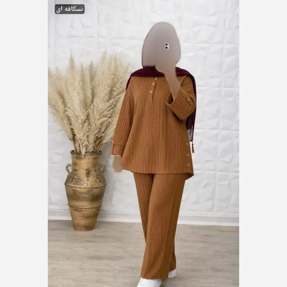 ست شومیز و شلوار نیم بگ زنانه سوپرایوا درجه یک فری سایز