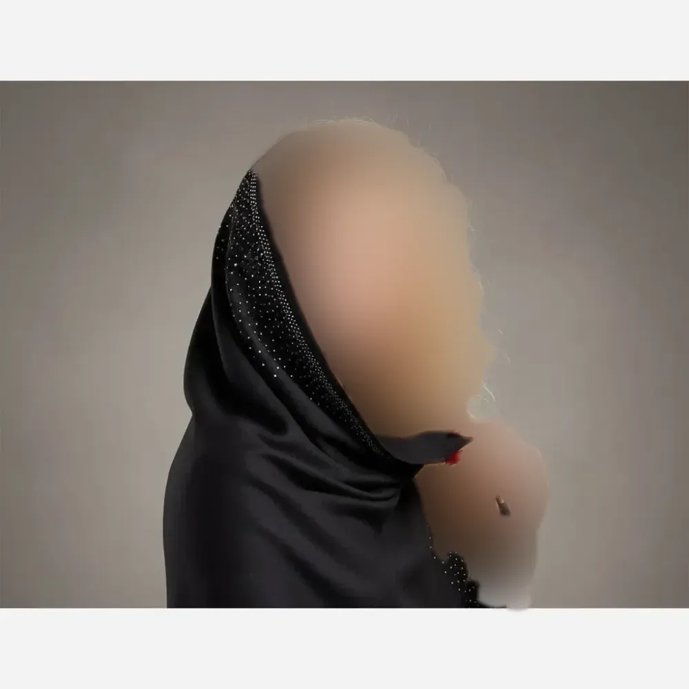 شال مجلسی نگینی شاین کریستال تک سایز