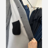 کت شلوار اداری زنانه جنس فاستونی رنگ مشکی سورمه ای طوسی