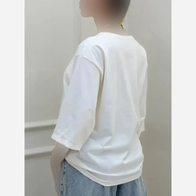 تیشرت باکسی سوپر نخ پنبه فریسایز زنانه
