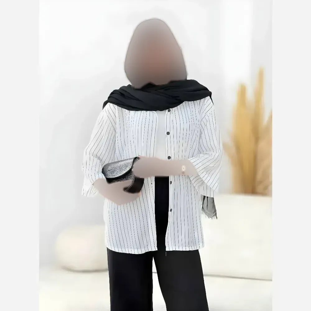 شومیز دیپلمات مراکشی زنانه مدل ضحا سایز آزاد