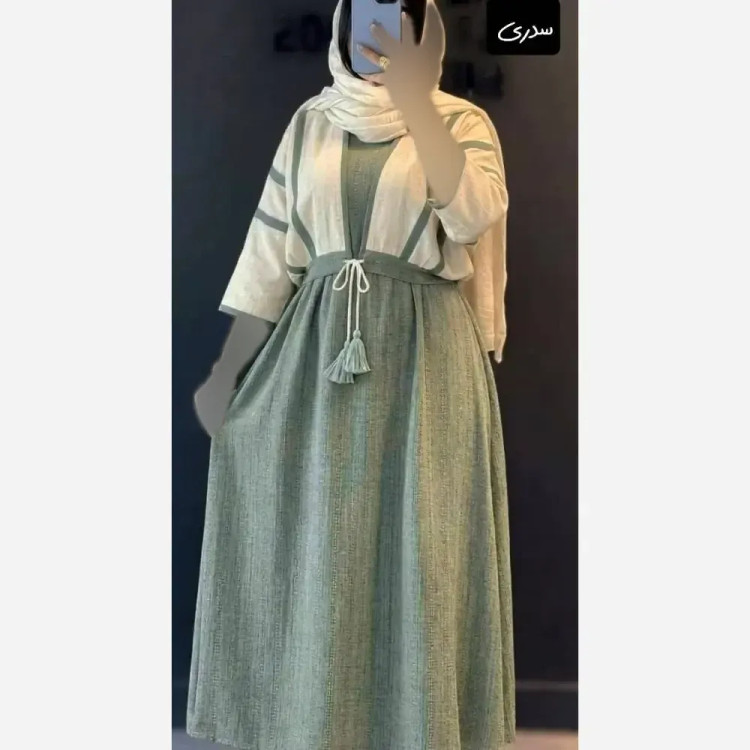 کت سارافون زنانه مهدیس جنس کت لنین سارافون شانتون سایز 38 تا 48