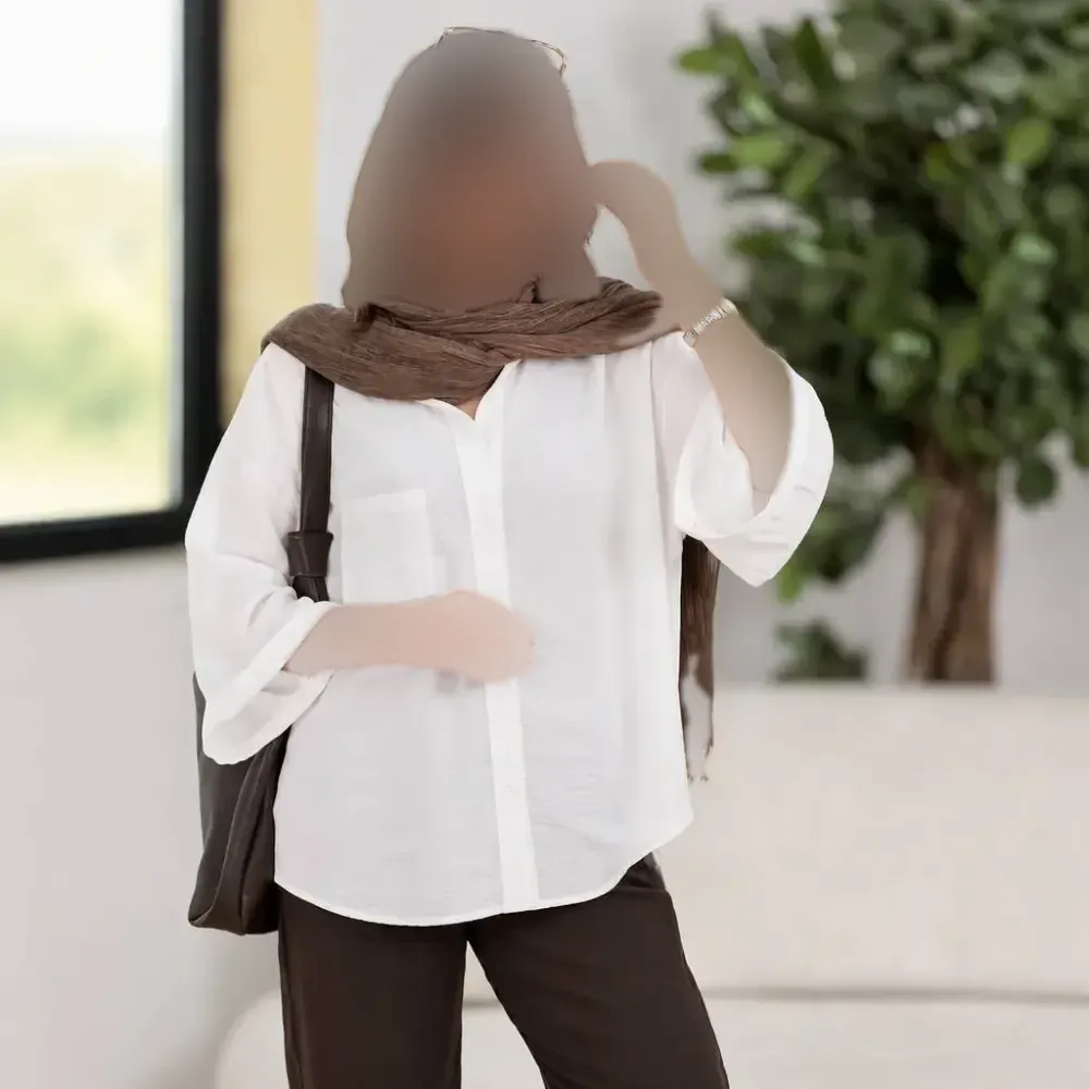 شومیز مانتویی سارا جنس سوفیا شانتون فری سایز رنگبندی متنوع