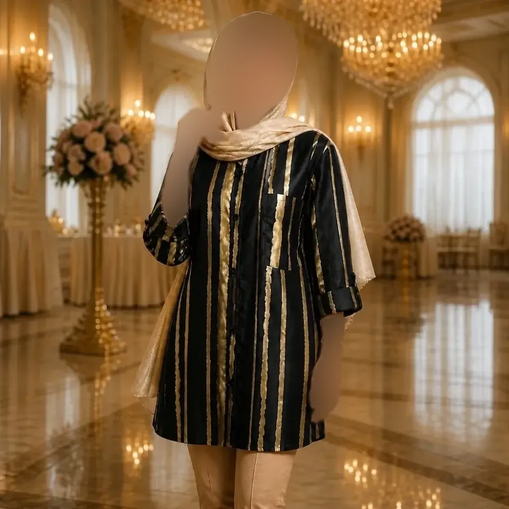 مانتو تبسم بوگاتی گرم بالا نسکافه ای فری سایز