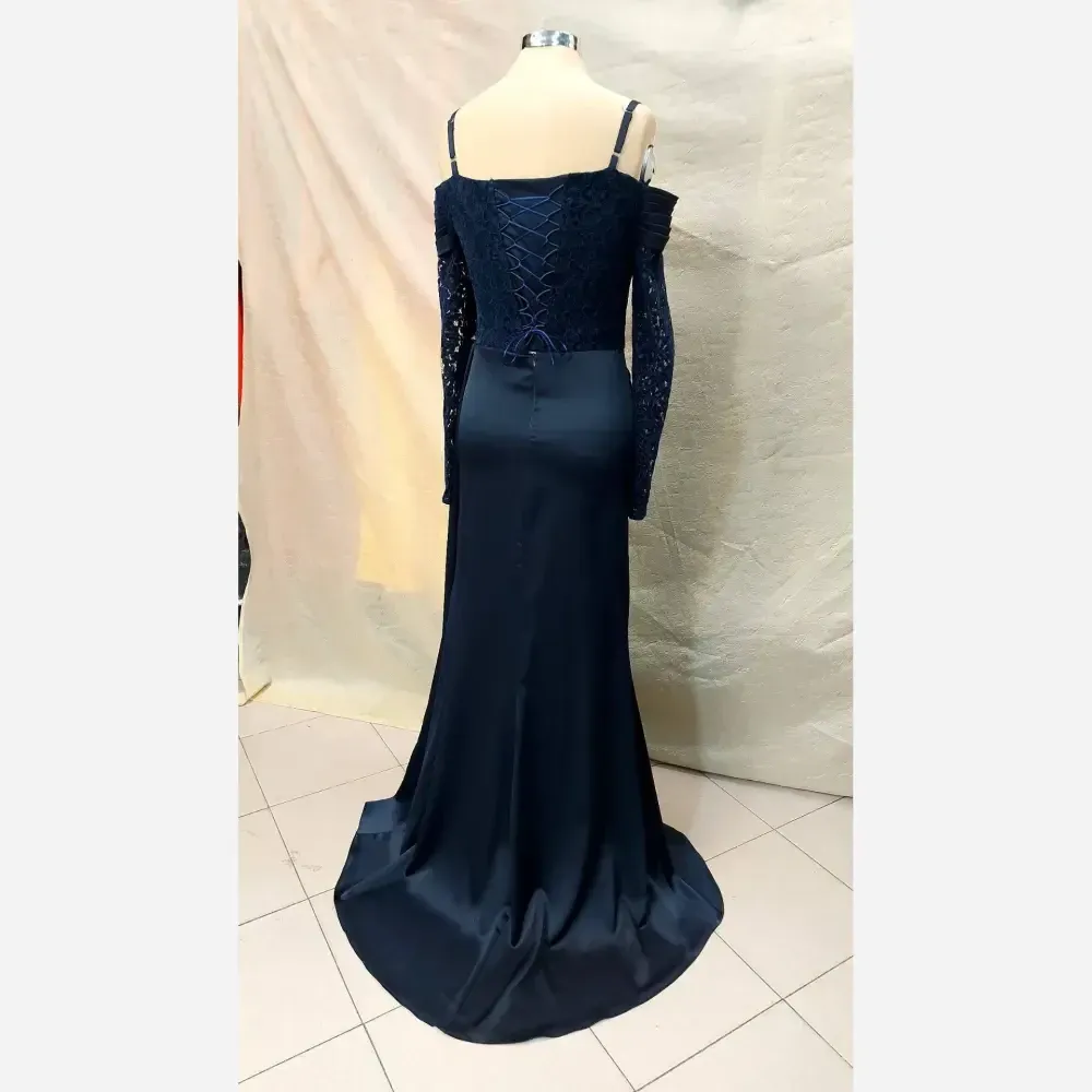 لباس مجلسی زنانه مدل آیلار ساتن زارا و دانتل مخمل سایز 36 تا 46
