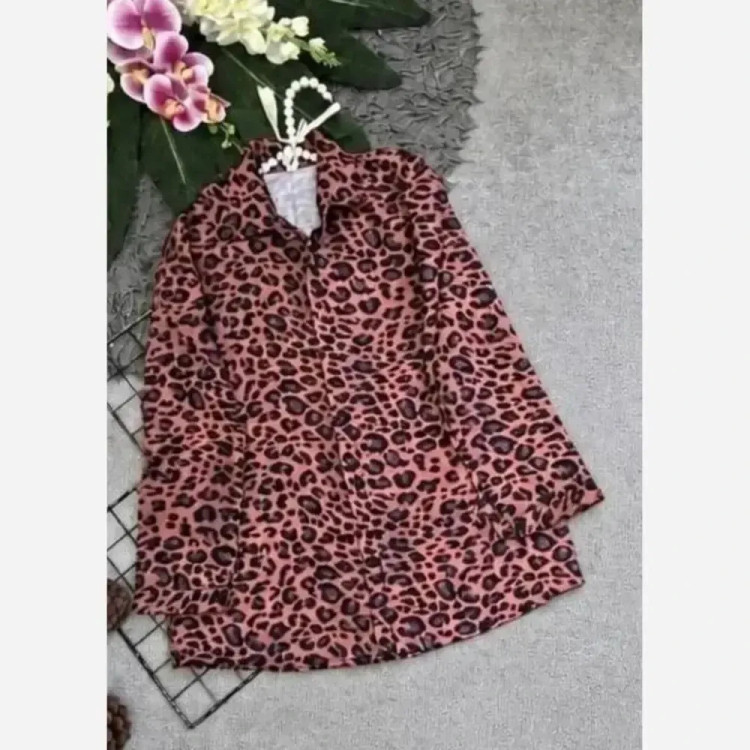 شومیز اسپرسو جنس بوگاتی فری سایز 36 تا 46
