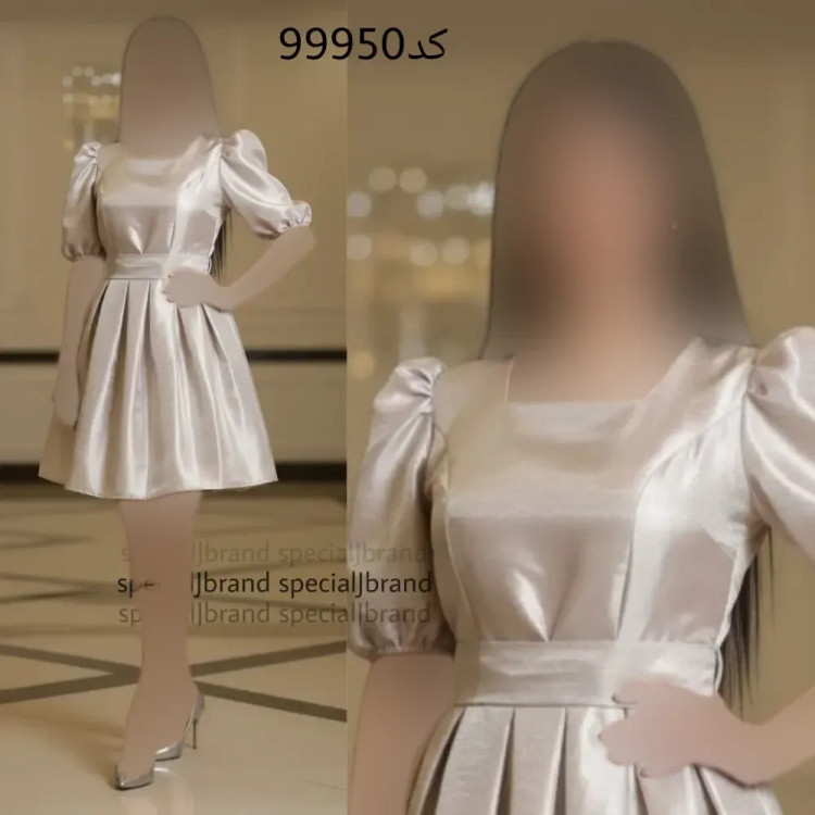 لباس مجلسی عروسکی سیتا جنس تافته آستردار با کمربند