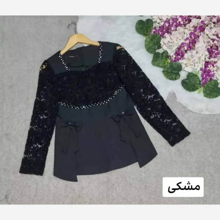 شومیز زنانه مازراتی و گیپور مدل روژان