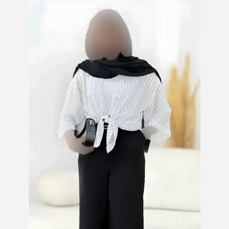 شومیز زنانه مدل رخساره جنس مراکشی دیپلمات فری سایز رنگ بندی متنوع