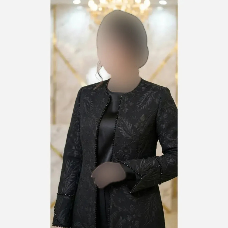 ست کت شلوار مجلسی زنانه ژاکارد و مازراتی طرح دار