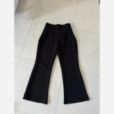 ست کت شلوار زنانه مزونی مریلا جنس کرپ دبل باربی رنگ مشکی فری سایز