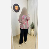 ست شومیز و شلوار زنانه مدل سویل فری سایز سوپرنخ خارجی و شانتون جودون