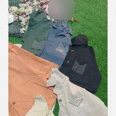 شومیز جیب نگین کتان جنس کتان اعلا وارداتی سایز 38 تا 46 فری سایز
