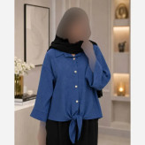 شومیز گره ای شانتون سوپر شانتون اعلا فری سایز 38 تا 48