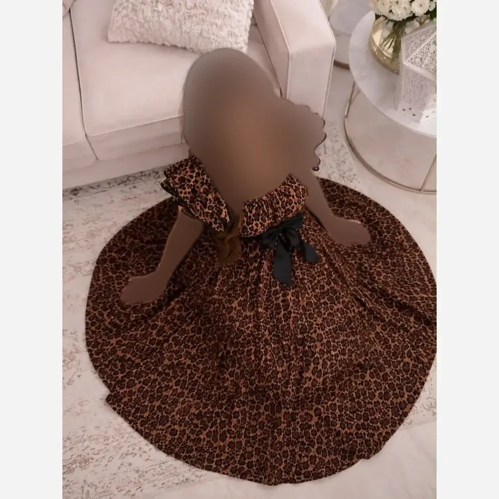 لباس ساحلی زنانه طرح پلنگی جنس الیزه فری سایز 38 تا 46