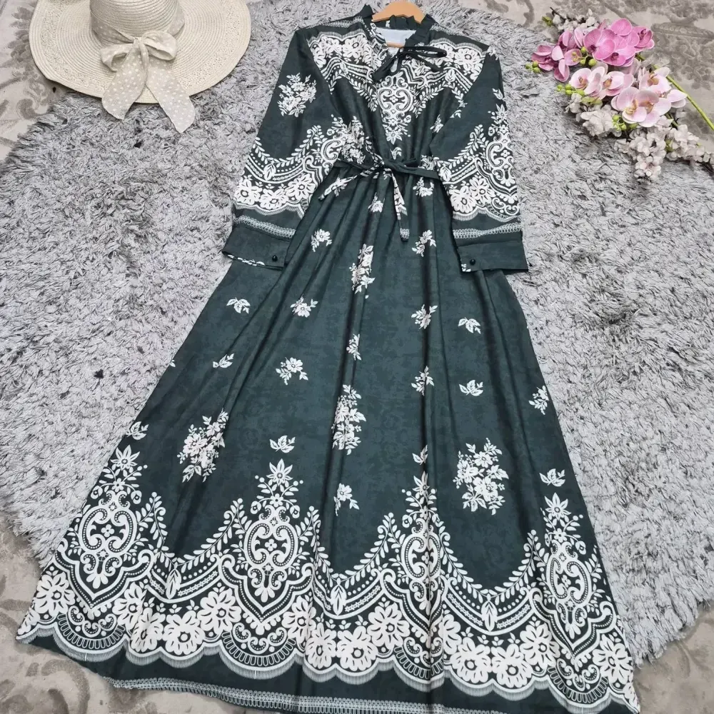 پیراهن ساحلی زنانه جنس بوگاتی درجه یک آستین دار مدل محبوبه