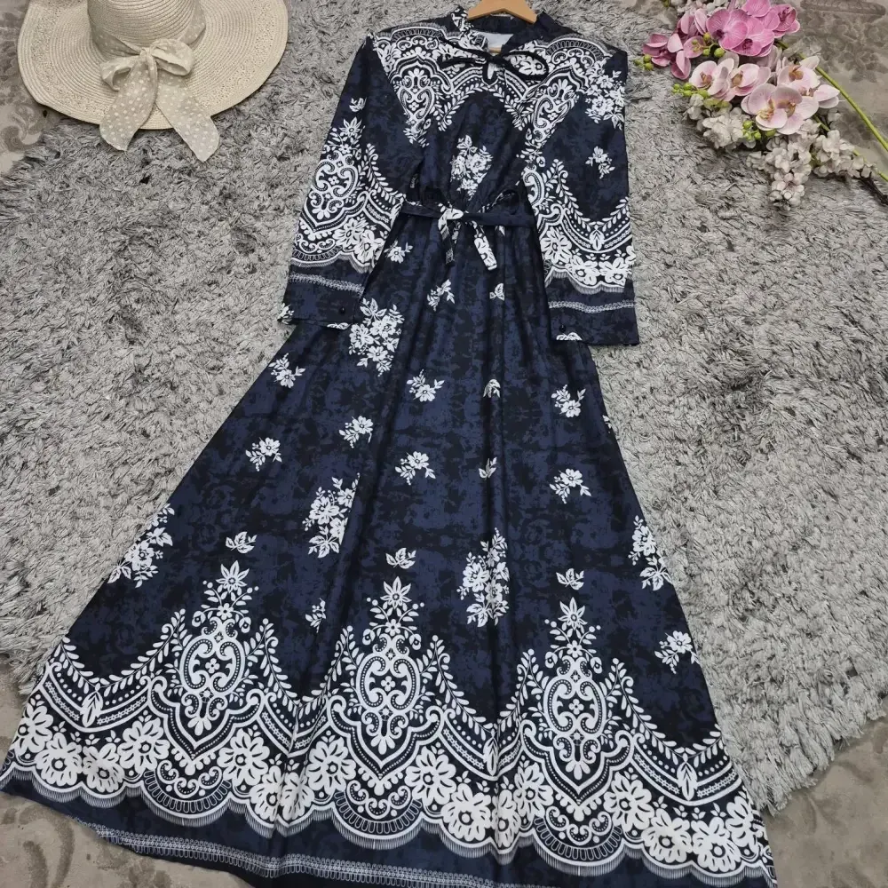 پیراهن ساحلی زنانه جنس بوگاتی درجه یک آستین دار مدل محبوبه