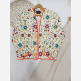 ست کت و دامن زنانه لینن نچرال فری سایز تا 48