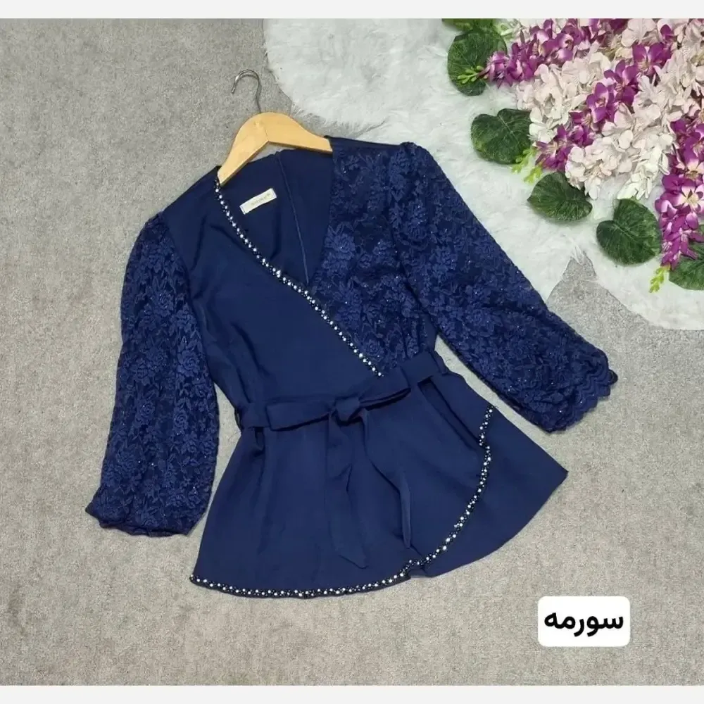 شومیز مازراتی و گیپور گلوریا مزون دوز رنگ بندی متنوع