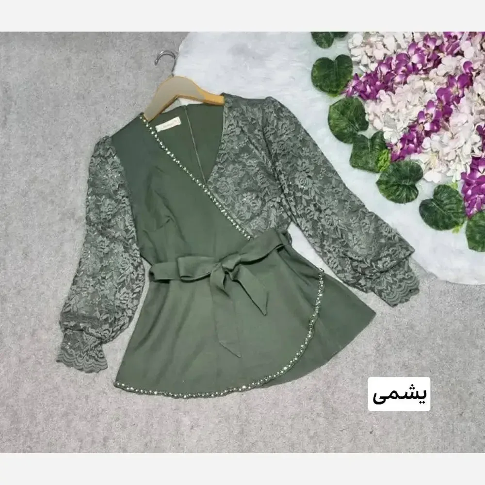 شومیز مازراتی و گیپور گلوریا مزون دوز رنگ بندی متنوع