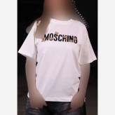 تیشرت نخ پنبه دخترانه مشکی سفید فری سایز