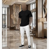 تیشرت تک مراکشی مردانه رنگ مشکی سایز XL و 2XL
