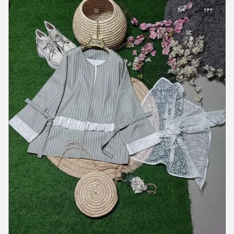 کت زنانه سایز بزرگ آدرینا جنس مازراتی اعلا قواره دار رنگ سرمه ای نسکافه ای سبز بنتون سایز 38 تا 50