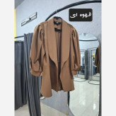 کت زنانه مازراتی کمربنددار رنگی سایزبندی
