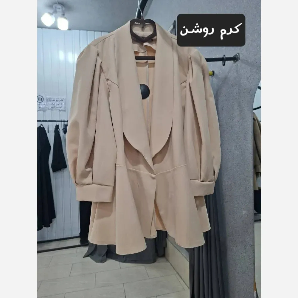 کت زنانه مازراتی کمربنددار رنگی سایزبندی