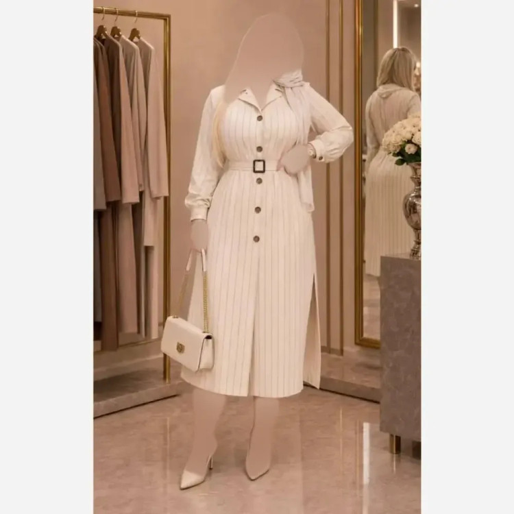 مانتو بلند و ترند مازراتی دیپلمات درجه یک چاکدار دکمهدار قد 120 سانت
