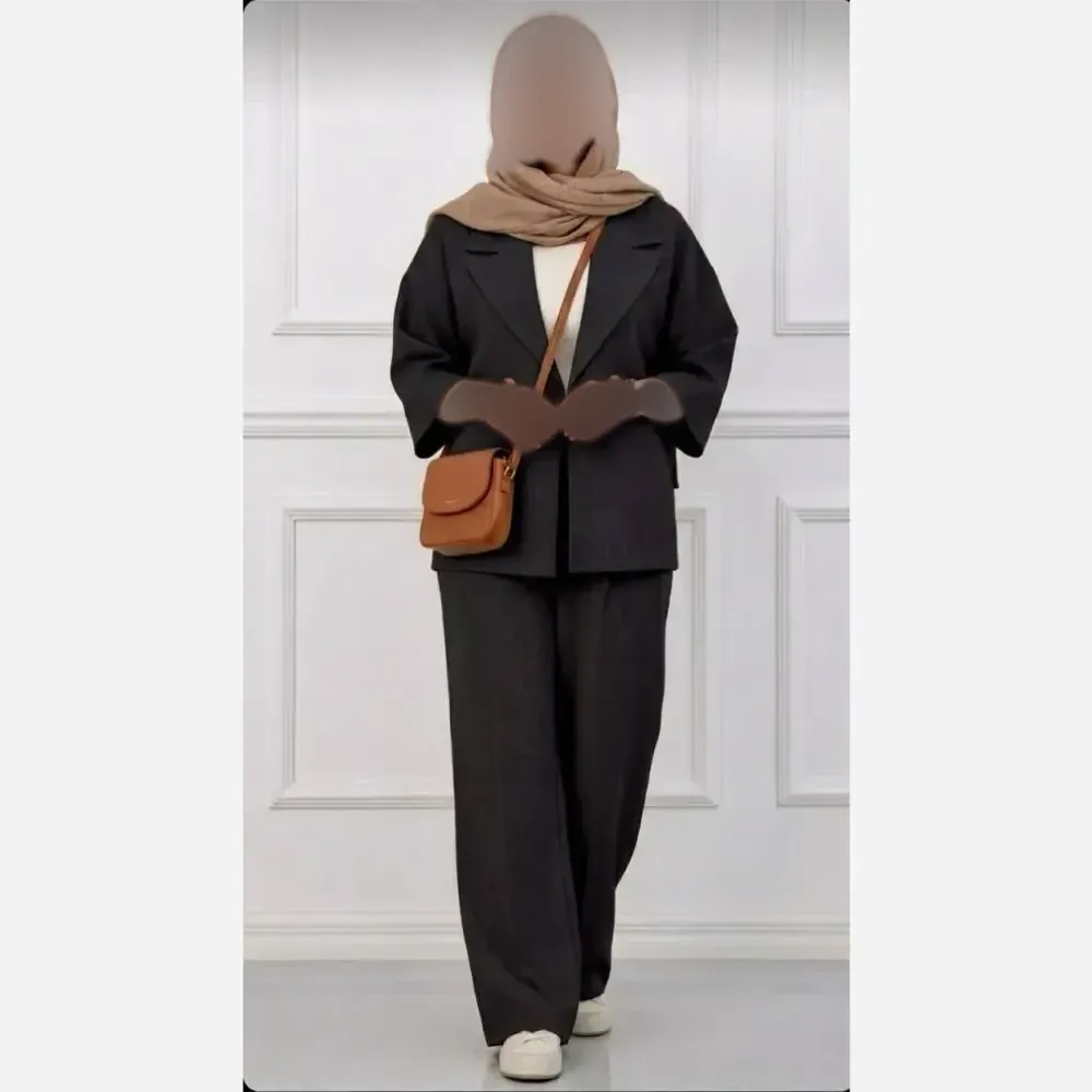 ست کت شلوار زنانه ایسان شانتون درجه یک فری سایز