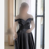 لباس مجلسی مدل سلین ساتن آمریکایی و دانتل سبز و مشکی سایز 36 تا 48