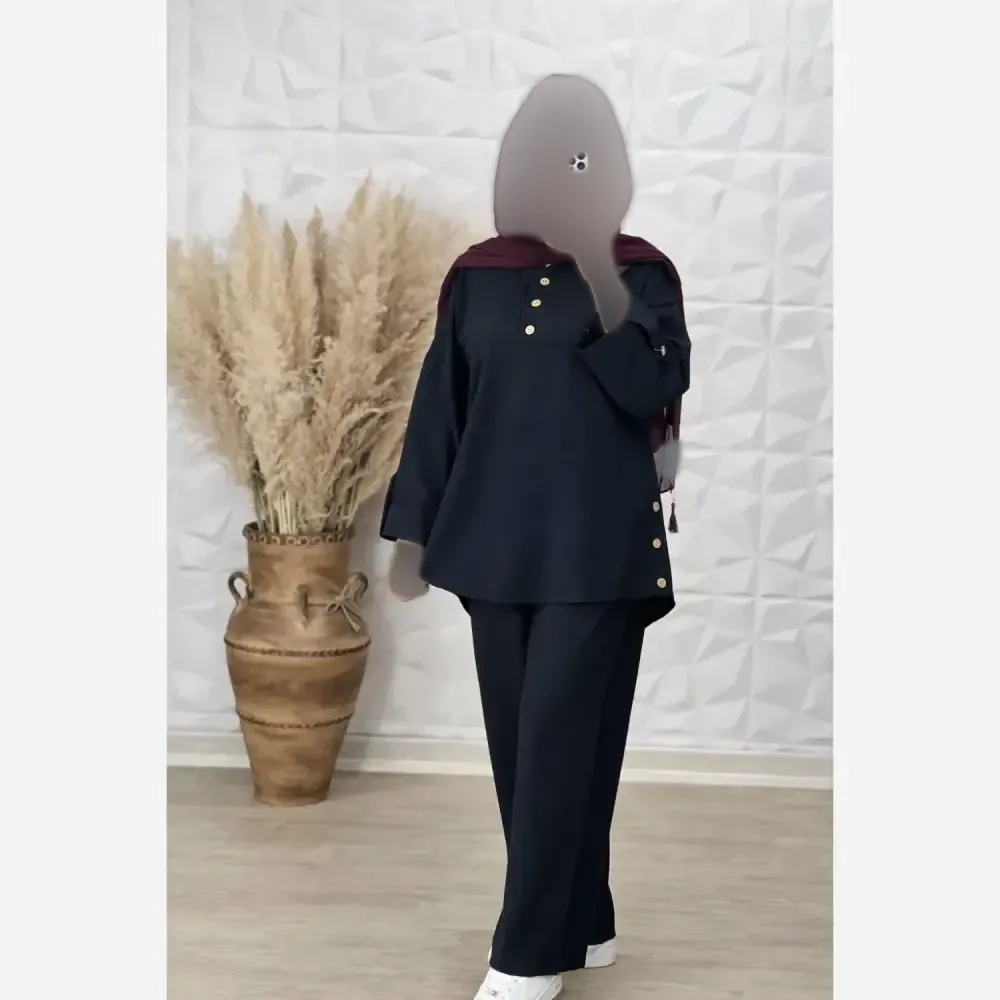 ست مانتو شلوار صوفیا پلاس ماهک فری سایز 36 تا 46