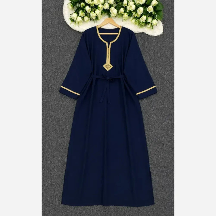 پیراهن طلا کوب زنانه نخ وارداتی فری سایز خنک و تابستانی