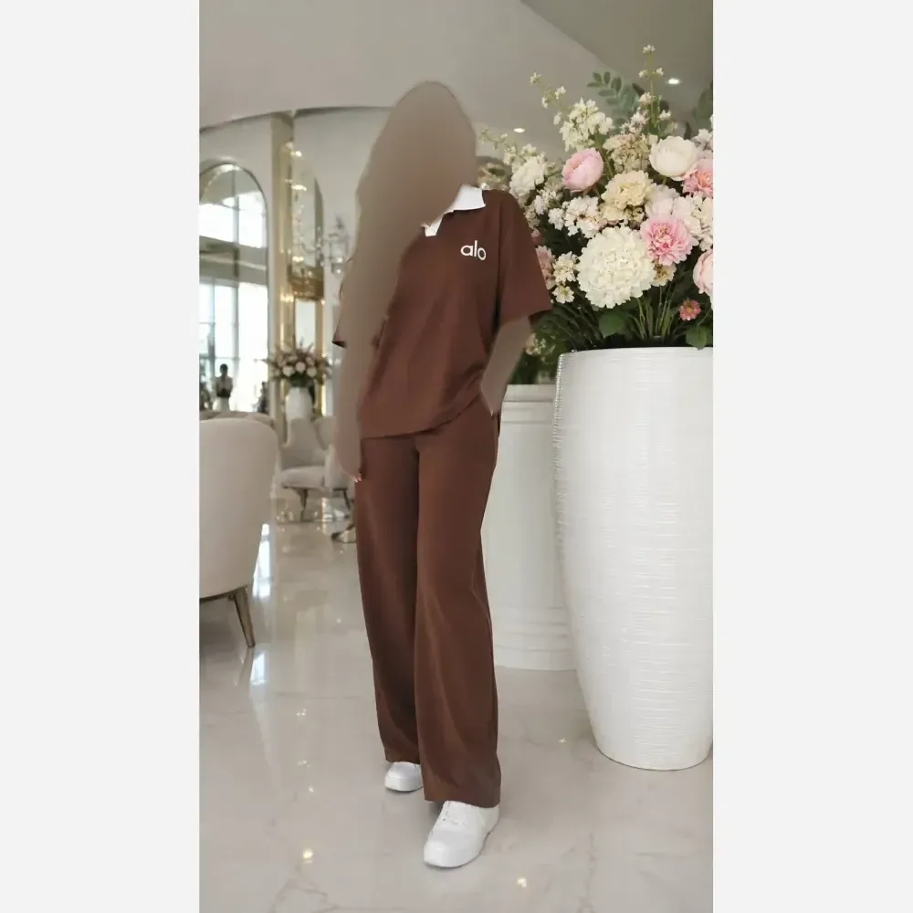 ست تیشرت شلوار زنانه جنس گلکسی پنبه فری سایز رنگ بندی متنوع