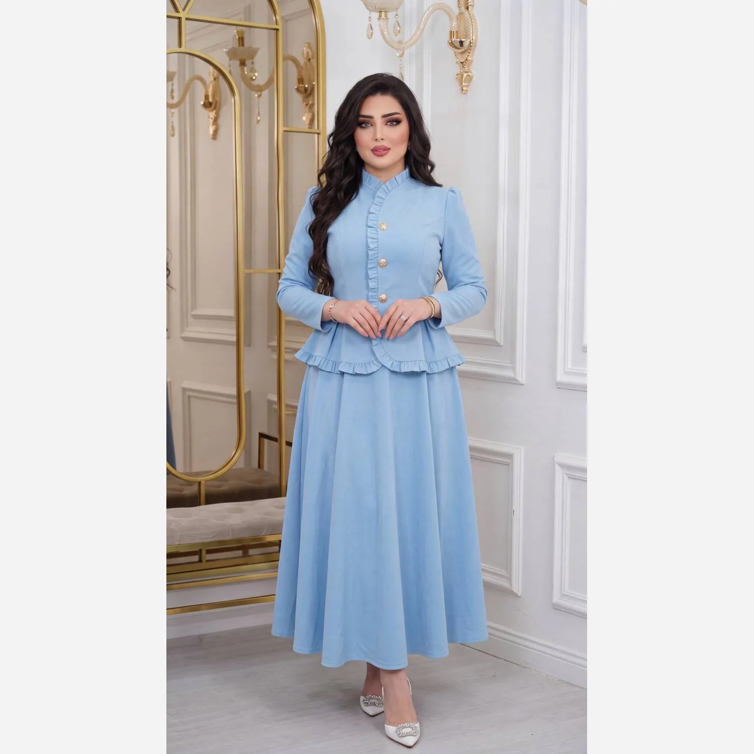 ست کت و دامن مازراتی زنانه مدل عروسک فری سایز تا 48